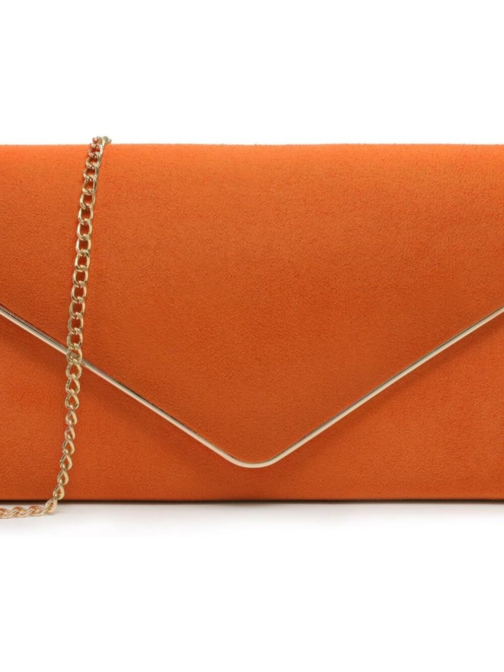 Women Faux Suede Clutch Purse Evening Bag Bridal Formal Handbag | with Detachabl